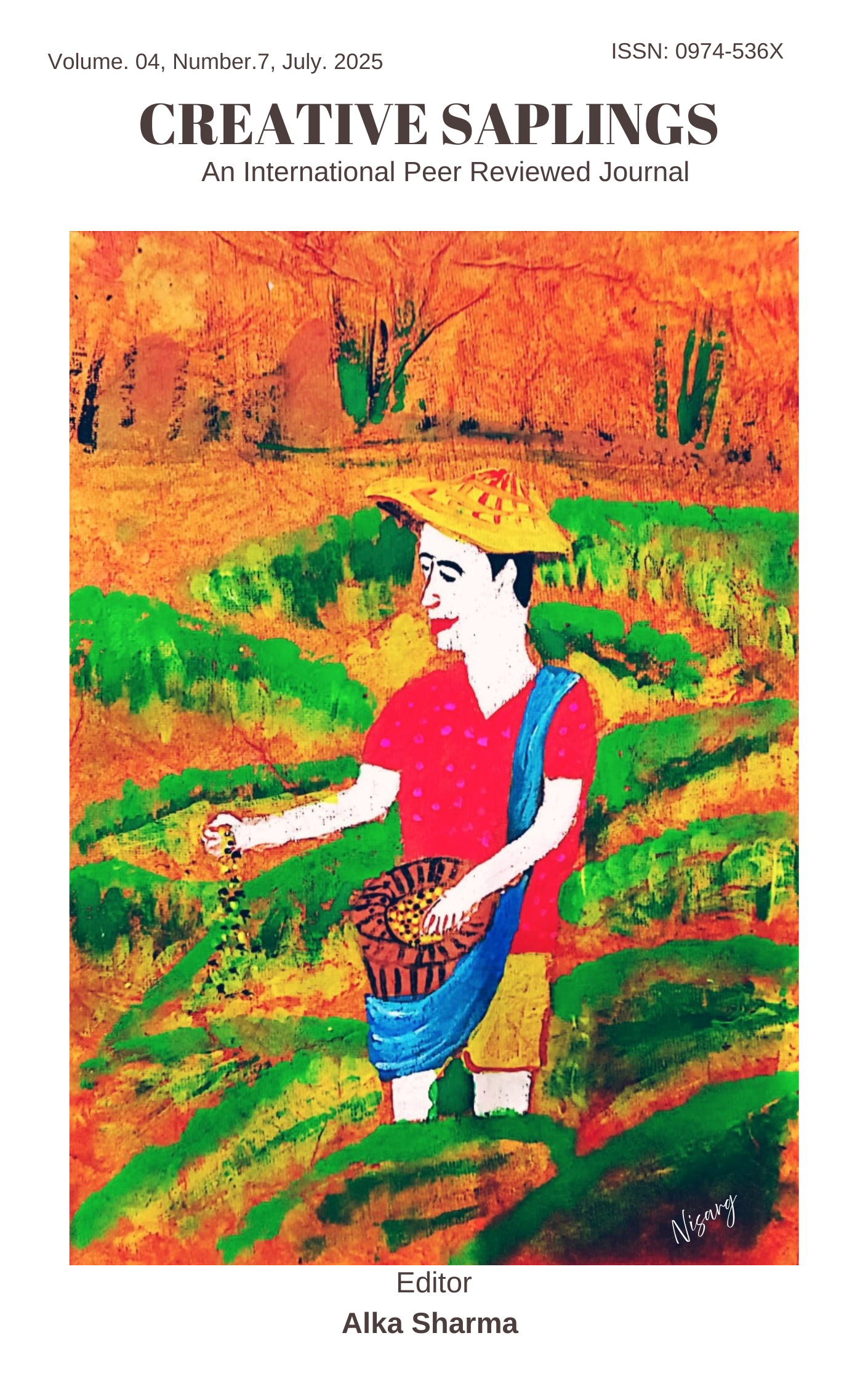 					View Vol. 4 No. 7 (2025): July, Creative saplings
				